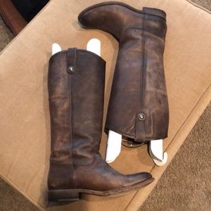 Frye Boots “Melissa Button Extended” (15.5” calf)